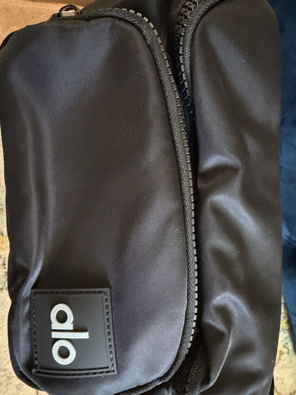 ALO Yoga Black Compact Zip Pouch